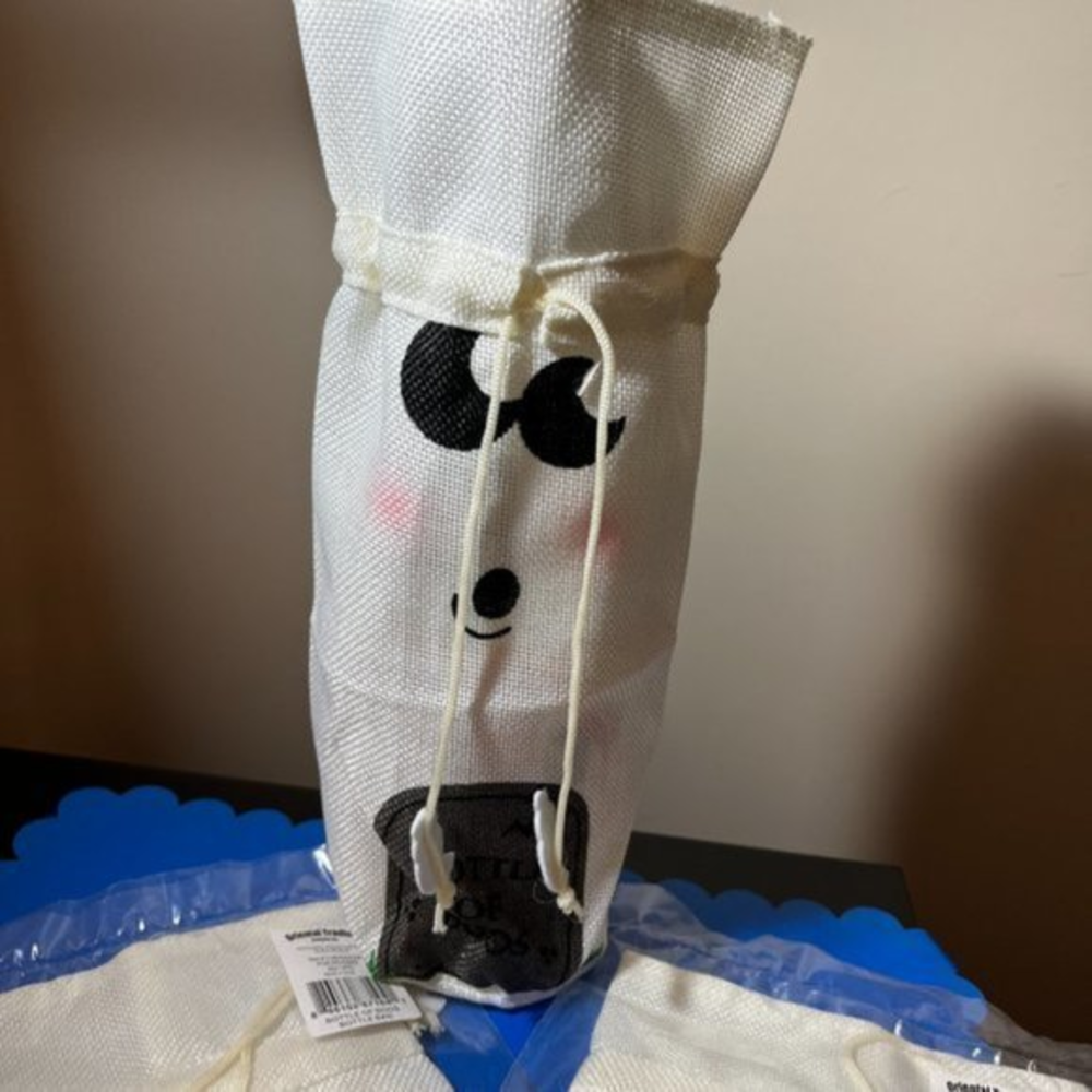 Wine Bags -‎ Ghost Themed - Lot if THREE (new) (Party Supplies)
